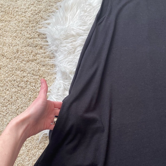 {Zenana Outfitters} Jersey Sleeveless Swing Dress in Black - Women's Small - Picture 4 of 5